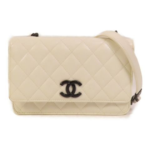 CHANEL 牛皮皮革WOC Wallet On Chain鏈帶肩背袋