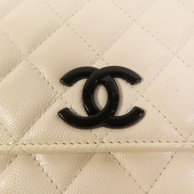 CHANEL 牛皮皮革WOC Wallet On Chain鏈帶肩背袋-6