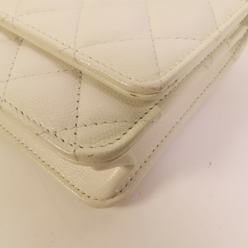 CHANEL 牛皮皮革WOC Wallet On Chain鏈帶肩背袋-11
