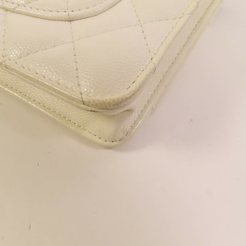 CHANEL 牛皮皮革WOC Wallet On Chain鏈帶肩背袋-12