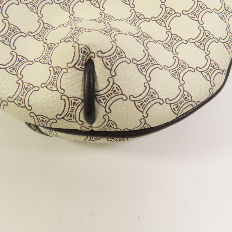 CELINE 塗層帆布Shoulder Bag金扣肩背袋-9