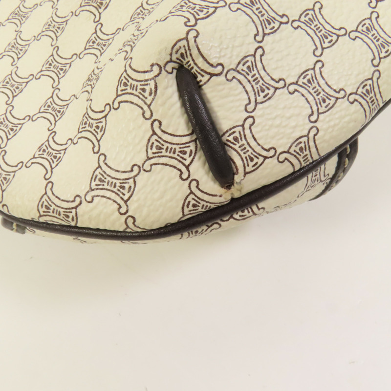 CELINE 塗層帆布Shoulder Bag金扣肩背袋-10