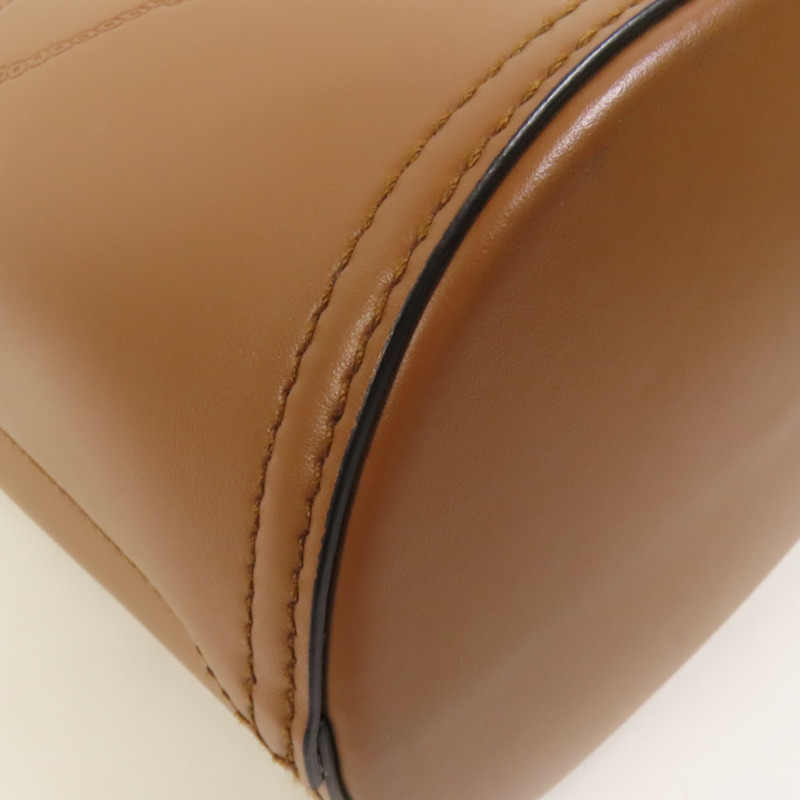 PRADA 牛皮皮革Bucket Bag銀扣手挽肩背兩用袋-14