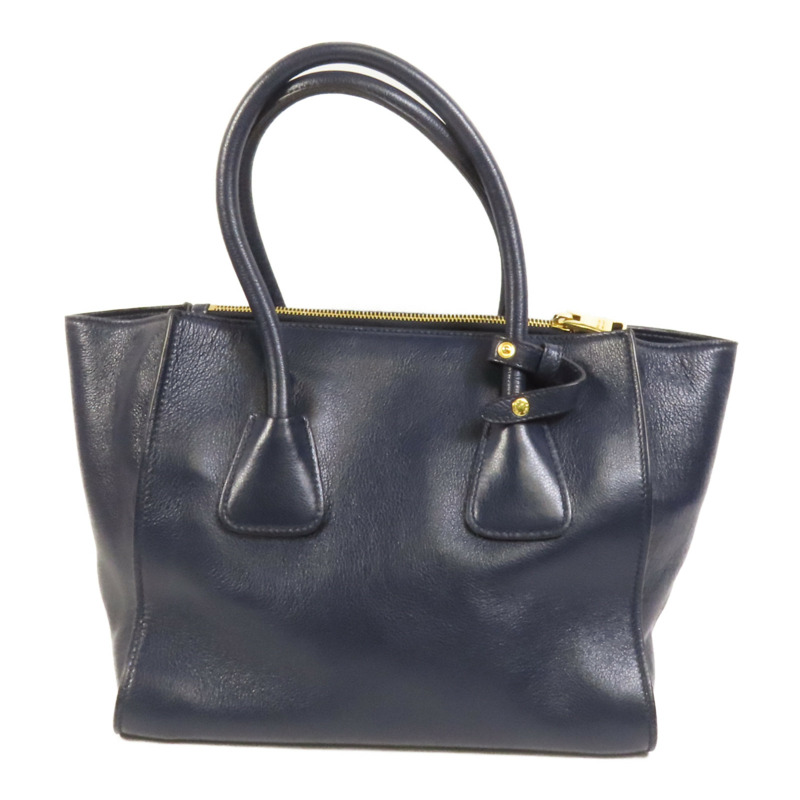 PRADA 牛皮皮革2way Shoulder Bag金扣手挽肩背兩用袋-1