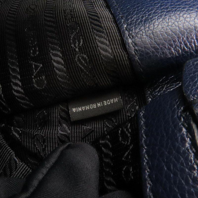 PRADA 牛皮皮革2way Shoulder Bag金扣手挽肩背兩用袋-10