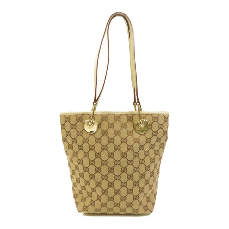 GUCCI 帆布1996 Shoulder Bag金扣肩背袋-1