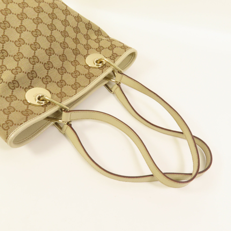 GUCCI 帆布1996 Shoulder Bag金扣肩背袋-5