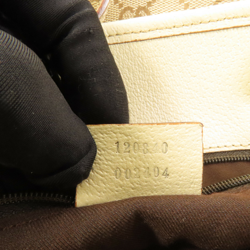 GUCCI 帆布1996 Shoulder Bag金扣肩背袋-8