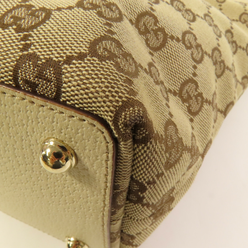 GUCCI 帆布1996 Shoulder Bag金扣肩背袋-10