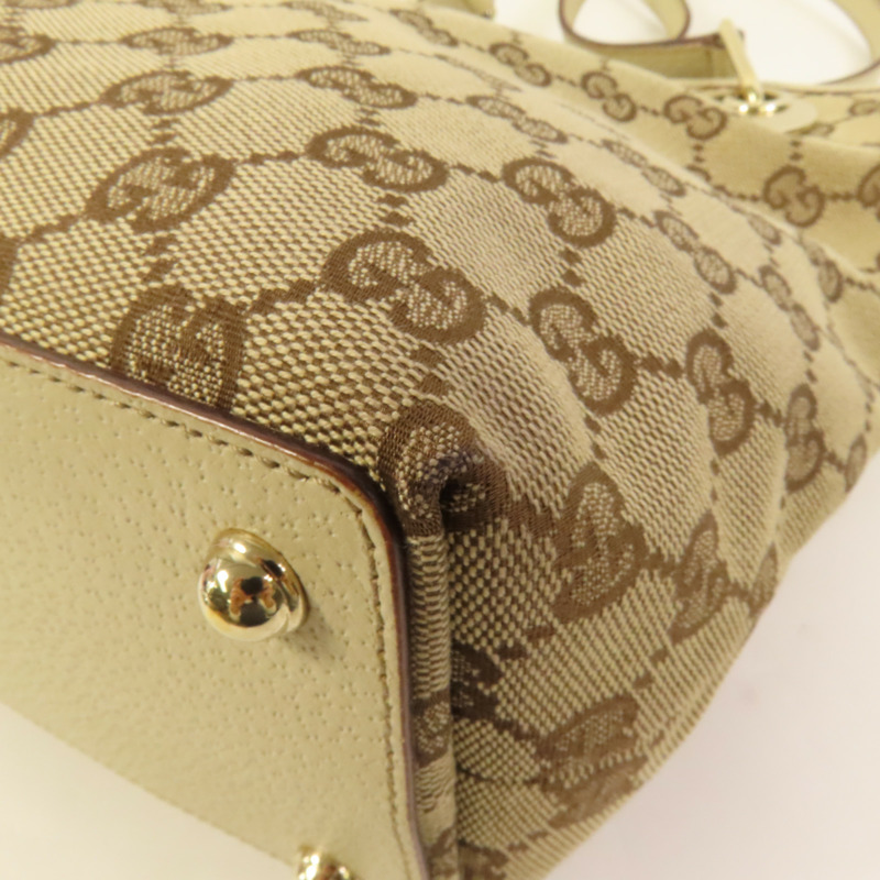 GUCCI 帆布1996 Shoulder Bag金扣肩背袋-12