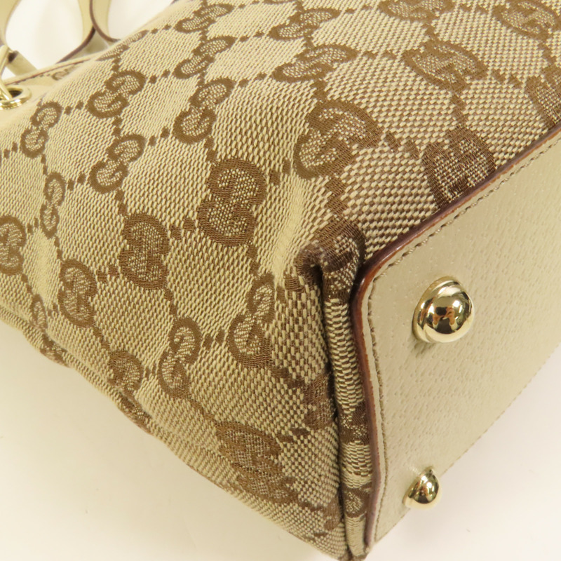 GUCCI 帆布1996 Shoulder Bag金扣肩背袋-13