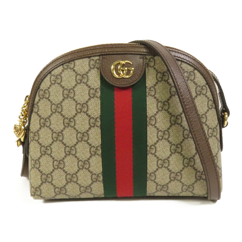 GUCCI 塗層帆布Shoulder Bag金扣肩背袋-0