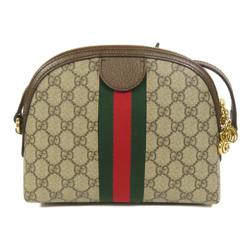 GUCCI 塗層帆布Shoulder Bag金扣肩背袋-1