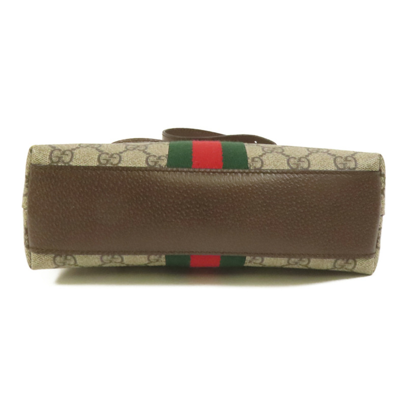 GUCCI 塗層帆布Shoulder Bag金扣肩背袋-3