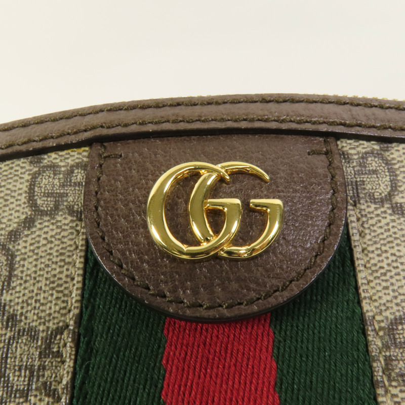 GUCCI 塗層帆布Shoulder Bag金扣肩背袋-6