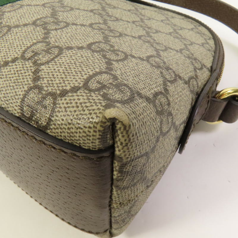 GUCCI 塗層帆布Shoulder Bag金扣肩背袋-13