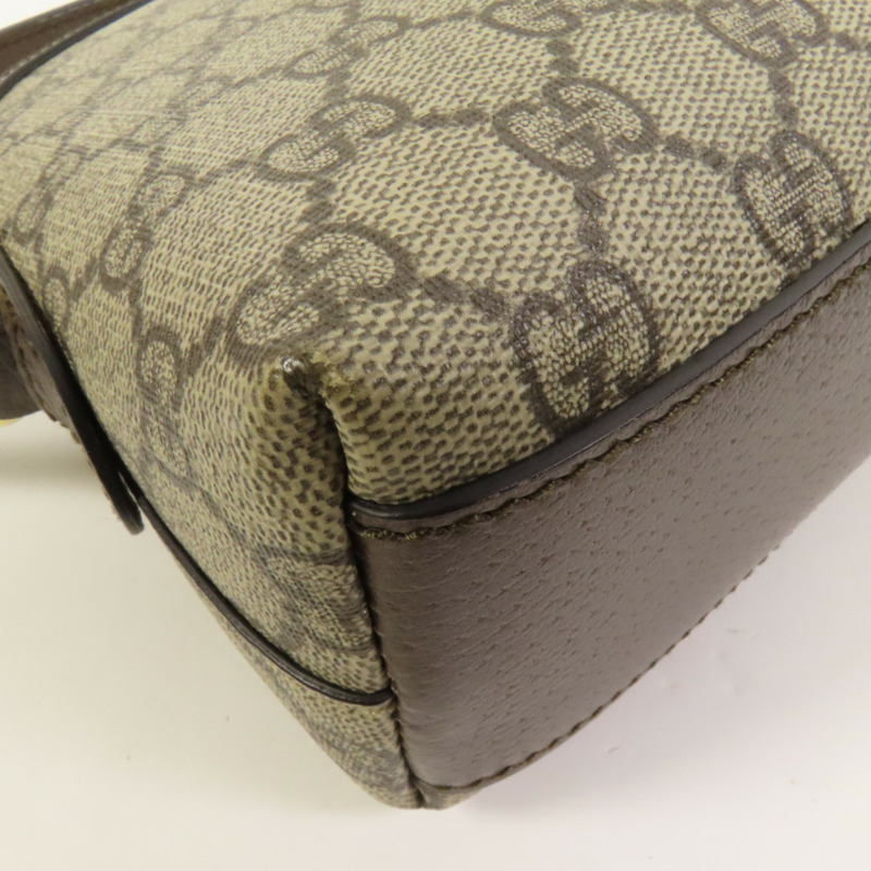 GUCCI 塗層帆布Shoulder Bag金扣肩背袋-14