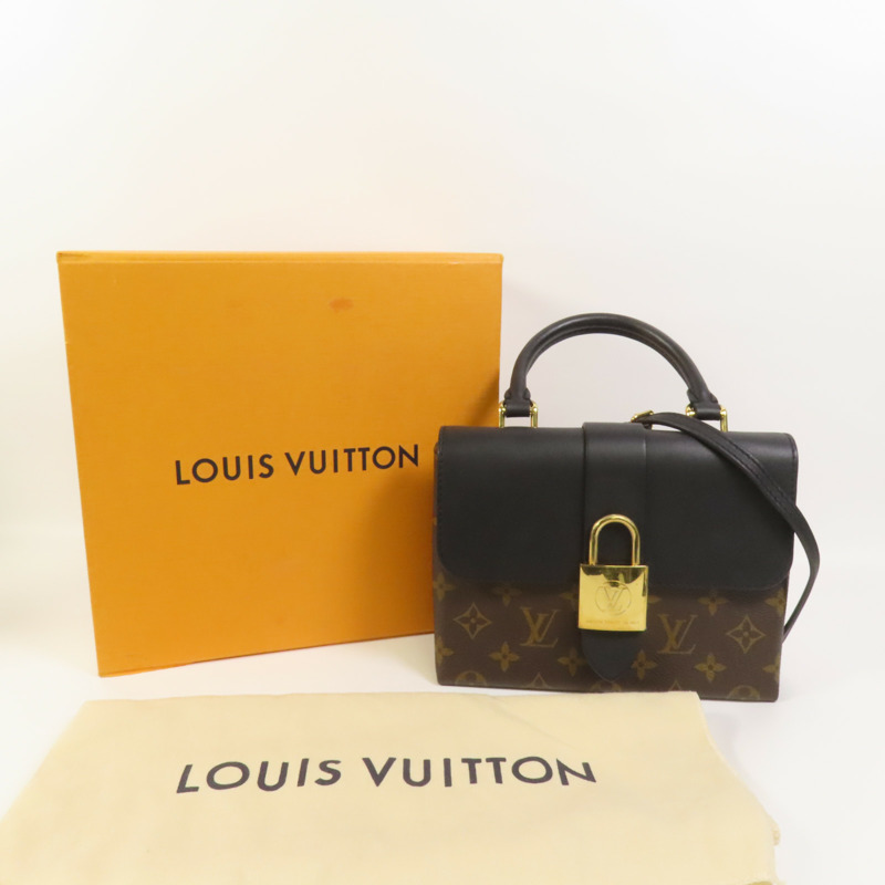 LOUIS VUITTON Monogram Locky BB金扣手挽肩背兩用袋-10