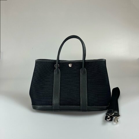 HERMES □I刻 黑帆布GP30手提包