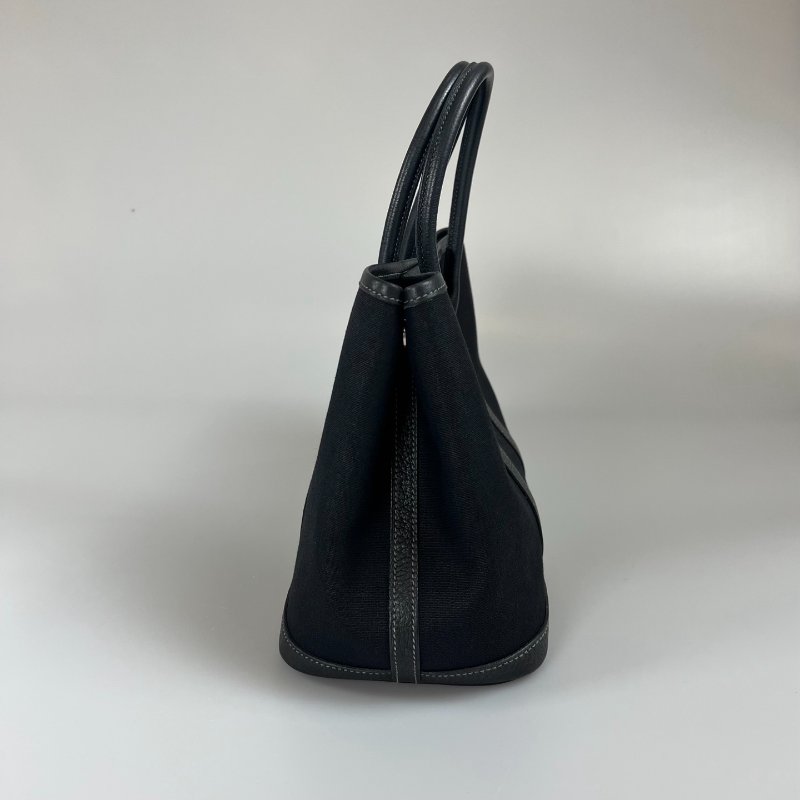 HERMES □I刻 黑帆布GP30手提包-2