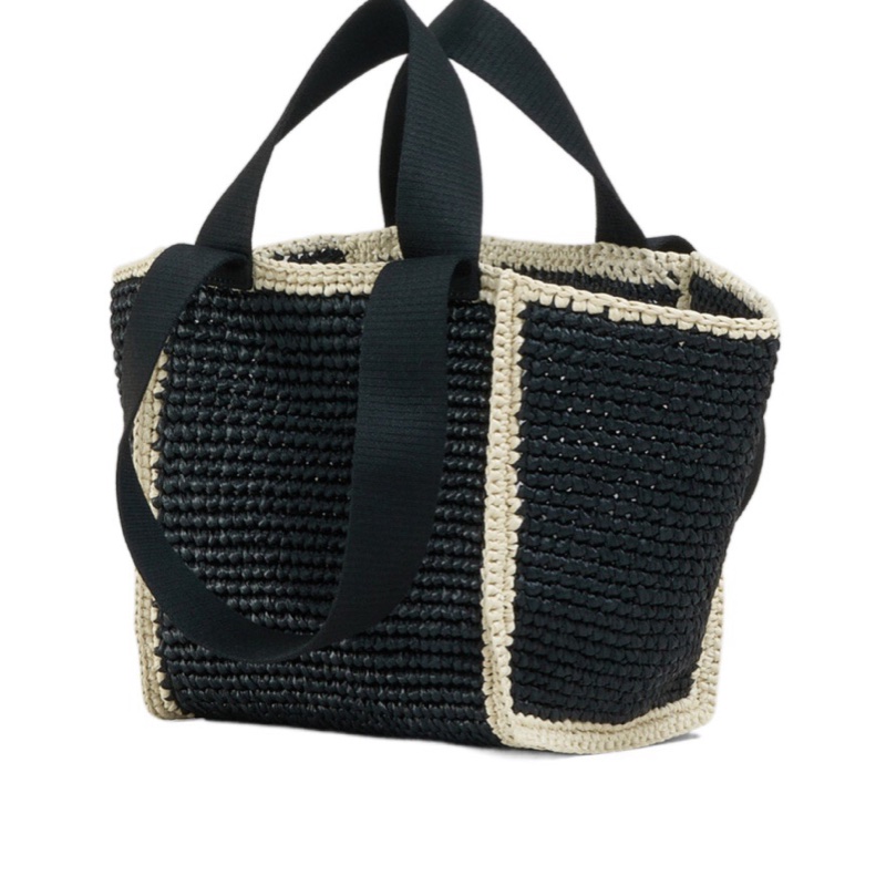 Marni 女士 小號Sillo編織手提包均碼碼小號、22cm*13cm*22cm-5