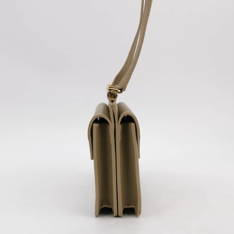 Burberry Title迷你牛皮純色字母Logo鉚釘斜挎包單肩包-2