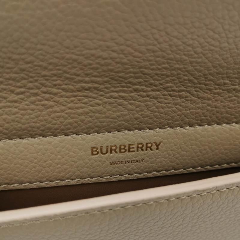 Burberry Title迷你牛皮純色字母Logo鉚釘斜挎包單肩包-7