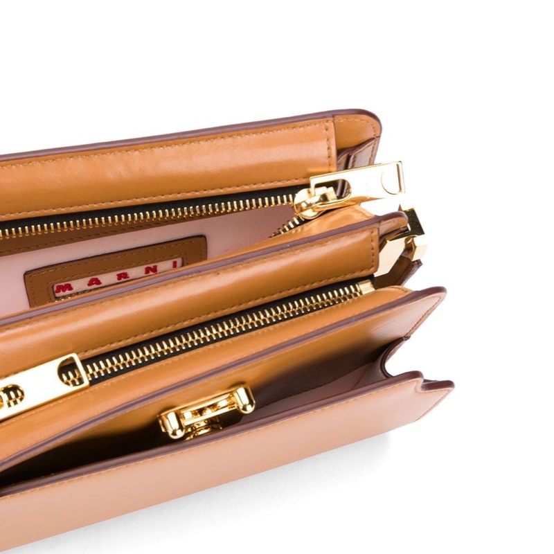 Marni 女士 多個分層單肩包均碼碼尺碼:均碼->厚度:6 釐米;高度:13 釐米;帶長:45 釐米;寬度:19 釐米;手柄:25 釐米-3