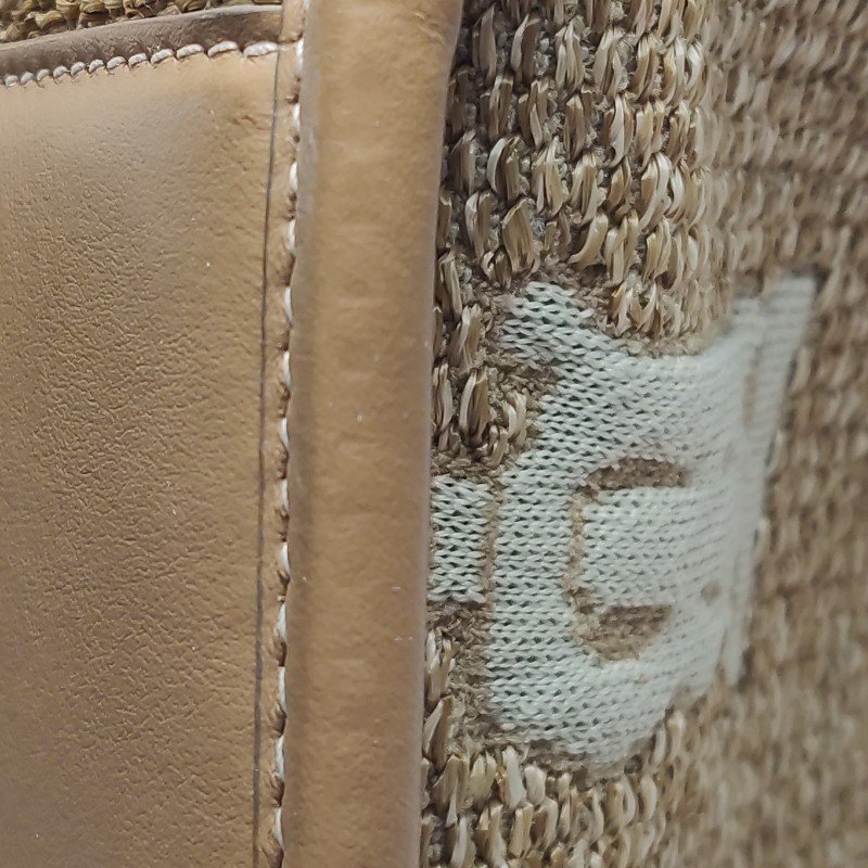 Burberry Freya 大號牛皮編織包身TB標識圖案手提包-15