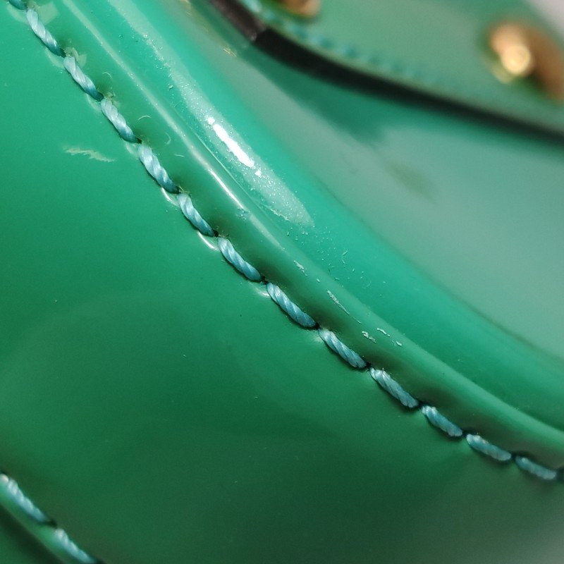 Louis Vuitton(LV)AlmaBB漆皮壓紋貝殼包斜挎包-15