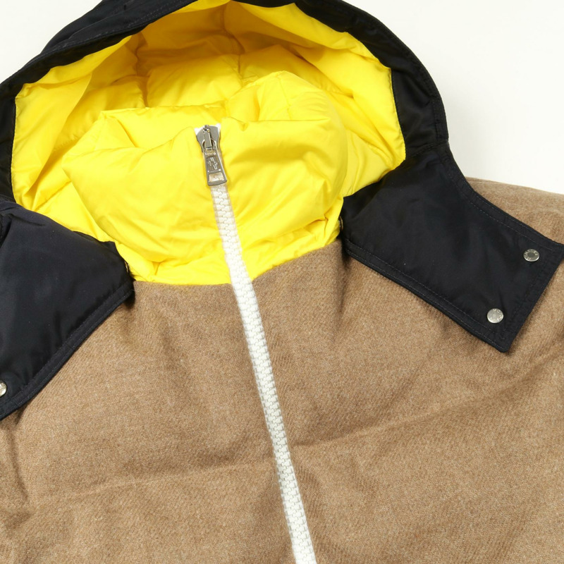 MONCLER GENIUS 1 JW ANDERSON STONORY 羽絨外套 #0 羊毛尼龍 米色 黃色-6