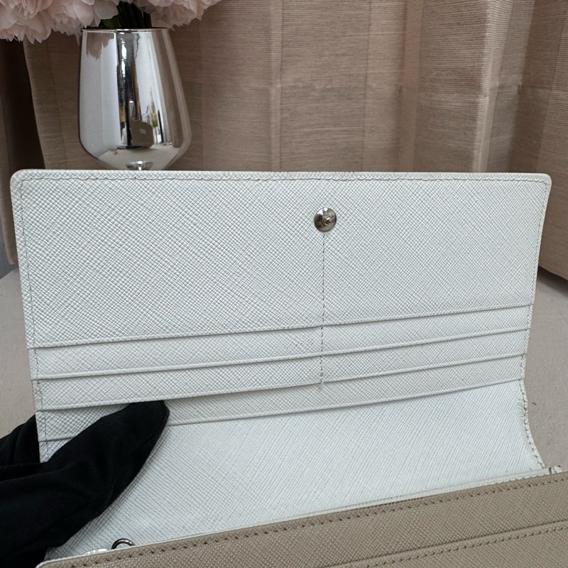 agnes b. 米色長款錢包 vintage 二手 中古-13