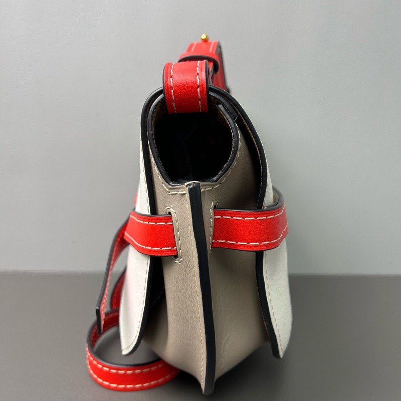 LOEWE Gate Dual  蝴蝶結裝飾柔軟小牛皮 29*20 98新配件保卡塵袋-3