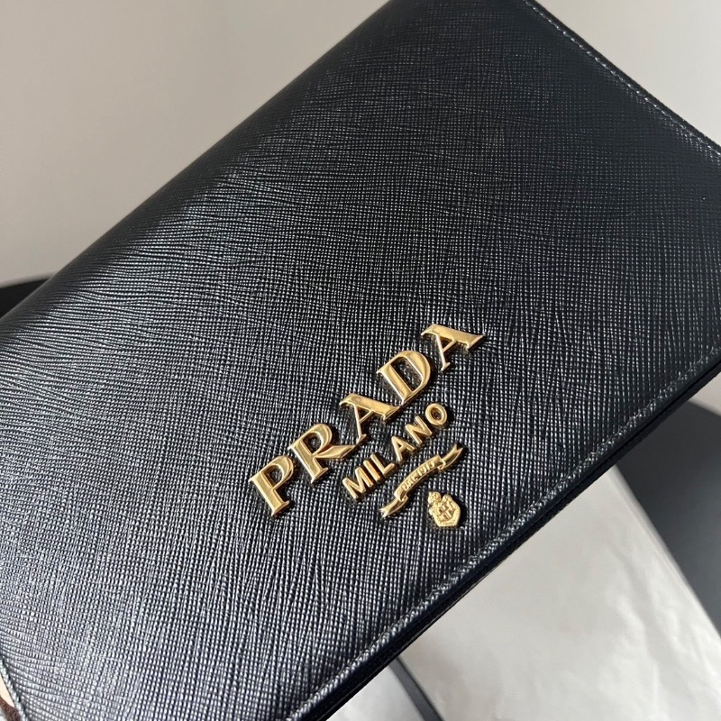 Prada woc鏈條包黑金22x14 98新配件塵袋-2