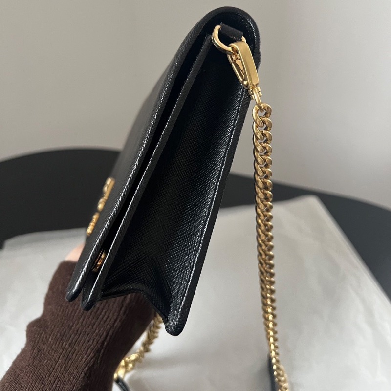Prada woc鏈條包黑金22x14 98新配件塵袋-3