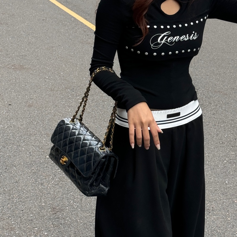 【超絕稀有💍】 Chanel CF25 “雙面包” 黑金經典絕版款（國外平台售價34萬台幣）-7