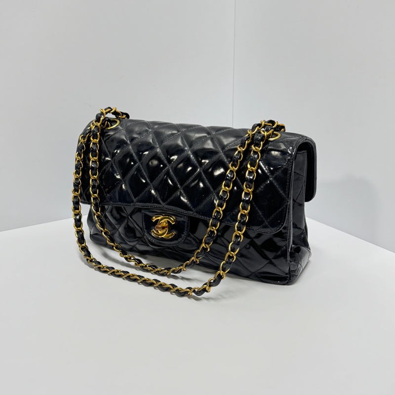 【超絕稀有💍】 Chanel CF25 “雙面包” 黑金經典絕版款（國外平台售價34萬台幣）-10