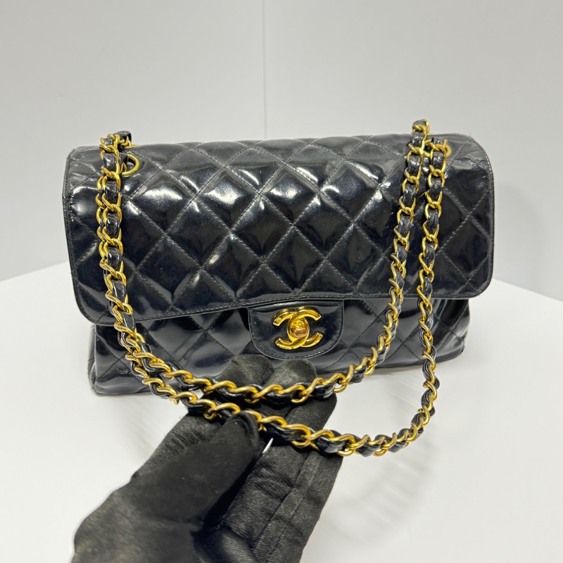 【超絕稀有💍】 Chanel CF25 “雙面包” 黑金經典絕版款（國外平台售價34萬台幣）-13