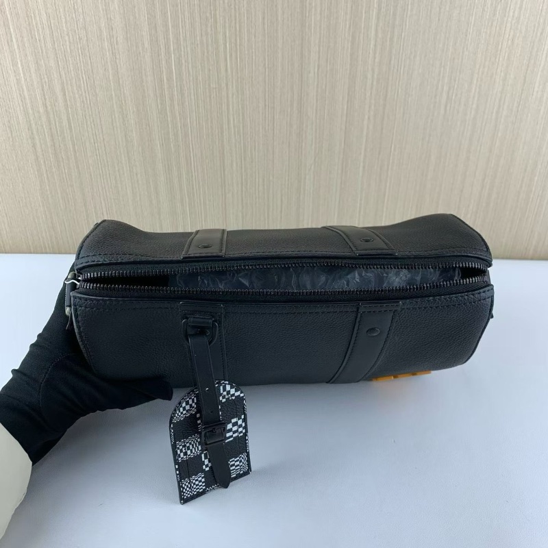 LV  keepall27 City棋盤格肩帶肩背斜背包芯片款  27*13*17 99新配件塵袋-5