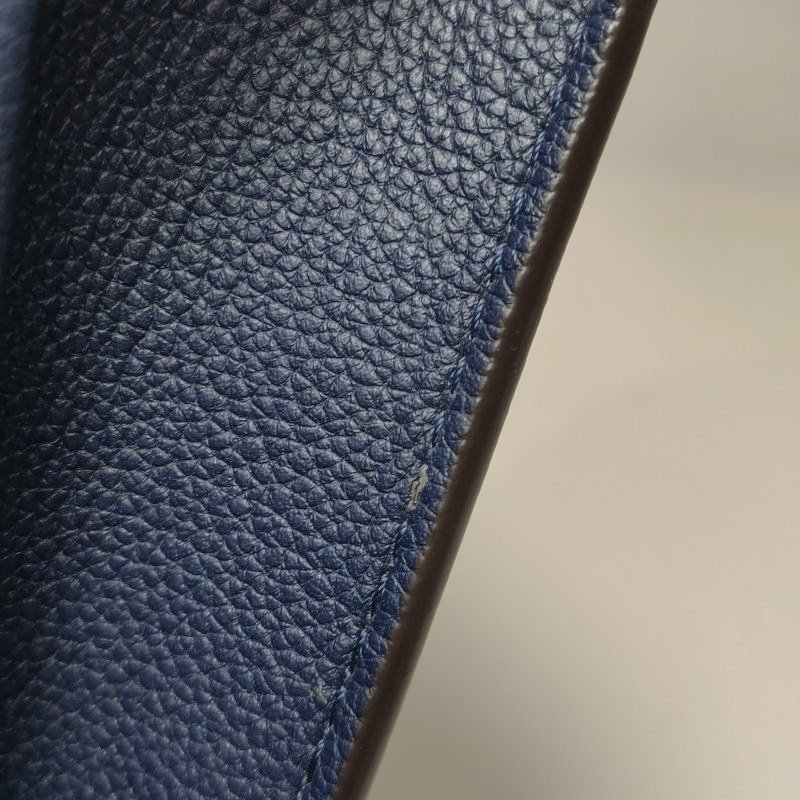 Louis Vuitton(LV)Victoire維多利亞中號牛皮老花拼皮鈎扣單肩包-12