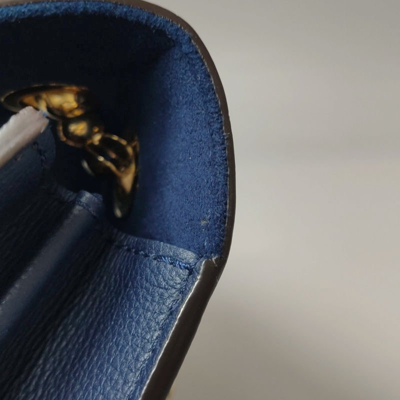 Louis Vuitton(LV)Victoire維多利亞中號牛皮老花拼皮鈎扣單肩包-13