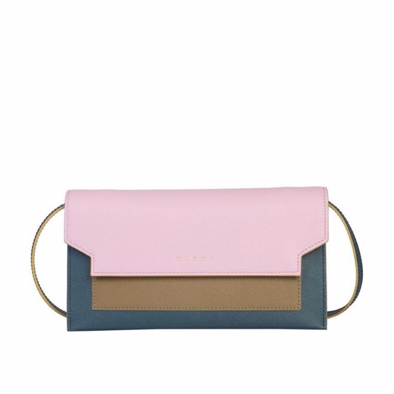 Marni 女士 拉鍊徽標WOC均碼碼長：19.5cm、寬：4.5cm、高：10.5cm-0