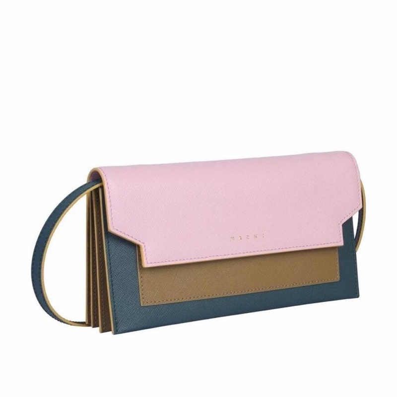 Marni 女士 拉鍊徽標WOC均碼碼長：19.5cm、寬：4.5cm、高：10.5cm-1