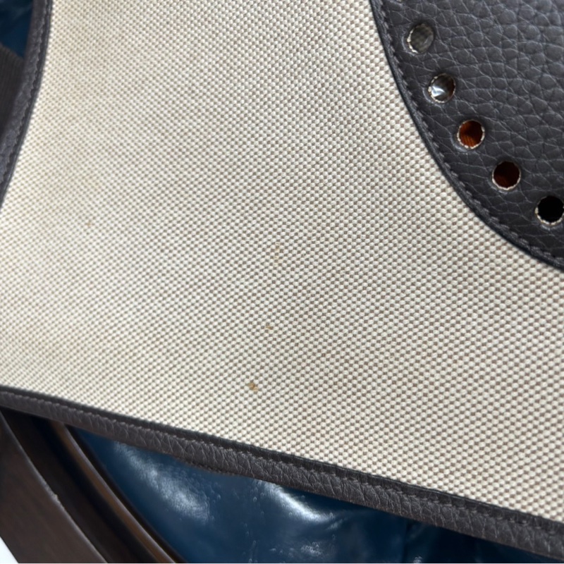 Hermes Evelyne GM 帆布拼皮革款-14