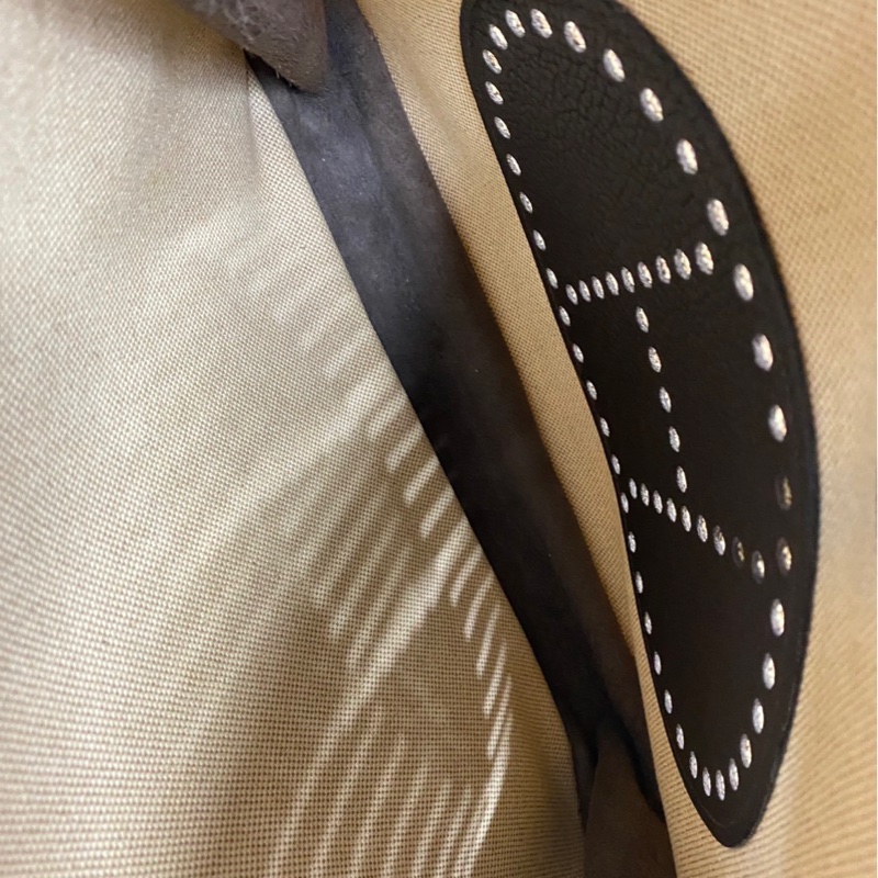 Hermes Evelyne GM 帆布拼皮革款-17