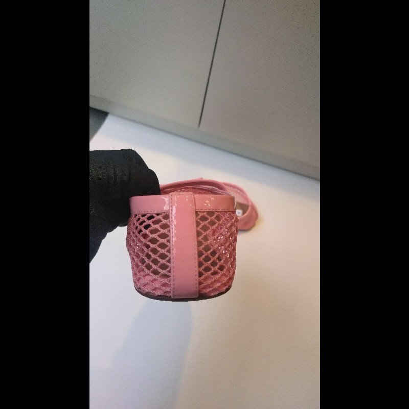 Alaia 粉色網狀平底鞋-13