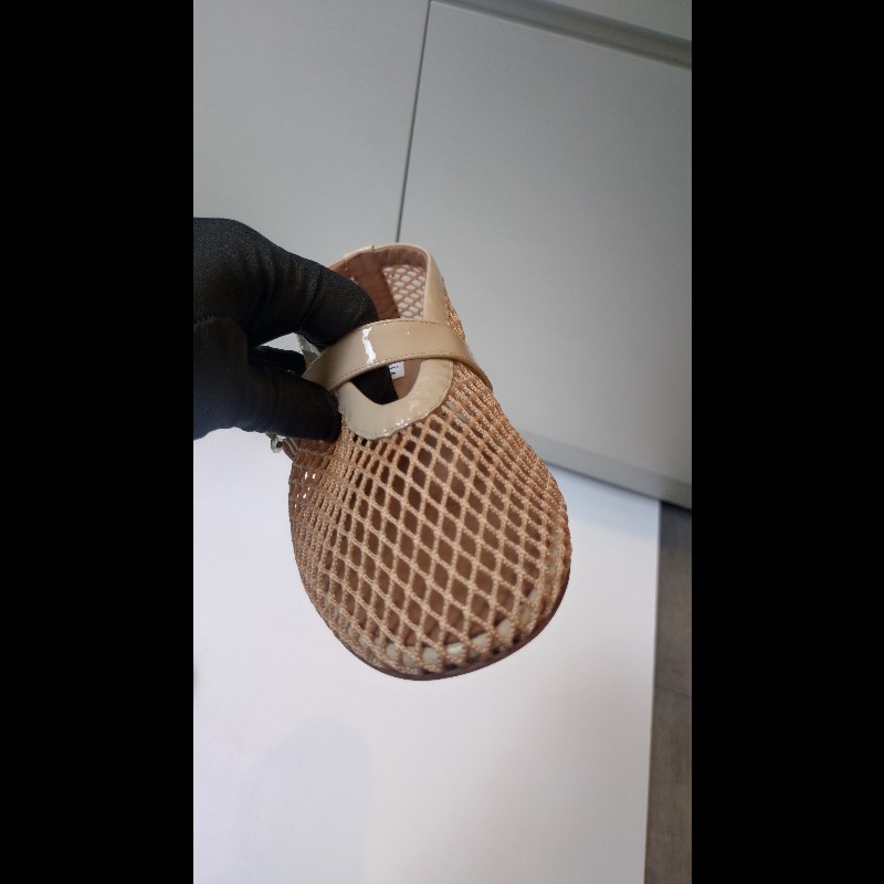 Alaia 駝色網狀平底鞋-12