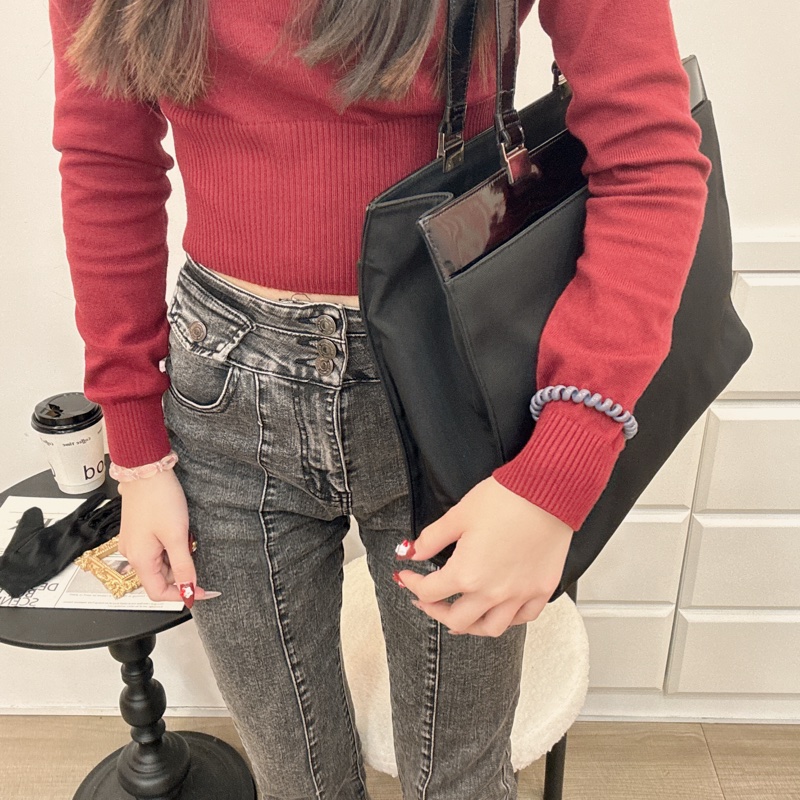 Gucci 黑色托特包 漆皮 vintage 二手 中古 手提-3