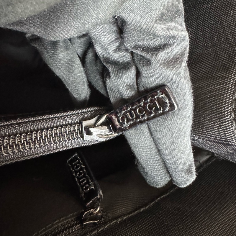 Gucci 黑色托特包 漆皮 vintage 二手 中古 手提-15