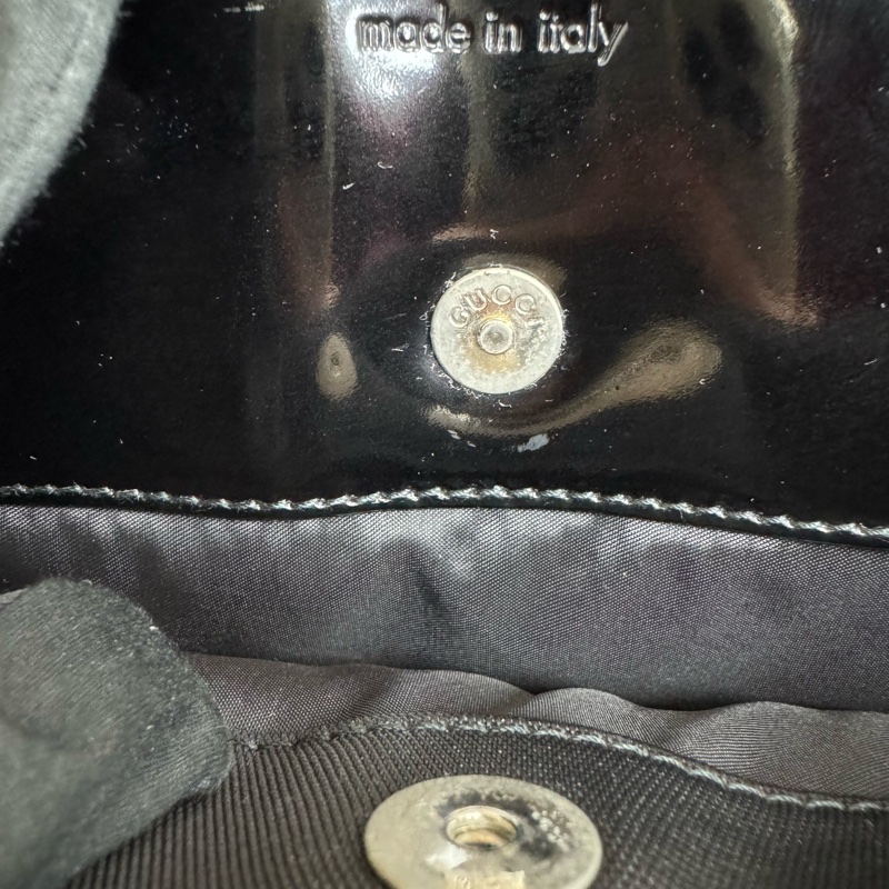 Gucci 黑色托特包 漆皮 vintage 二手 中古 手提-20